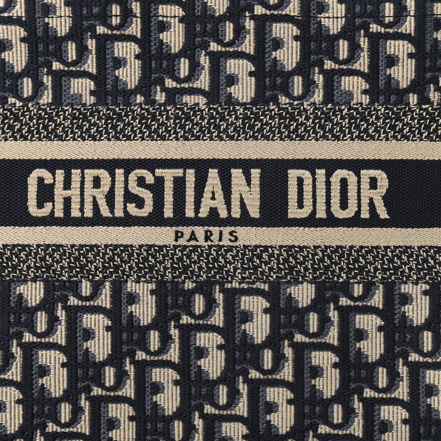 Christian Dior Oblique Small Book Tote Blue Multicolor 9 of 12