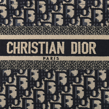 Christian Dior Oblique Small Book Tote Blue Multicolor 9 of 12