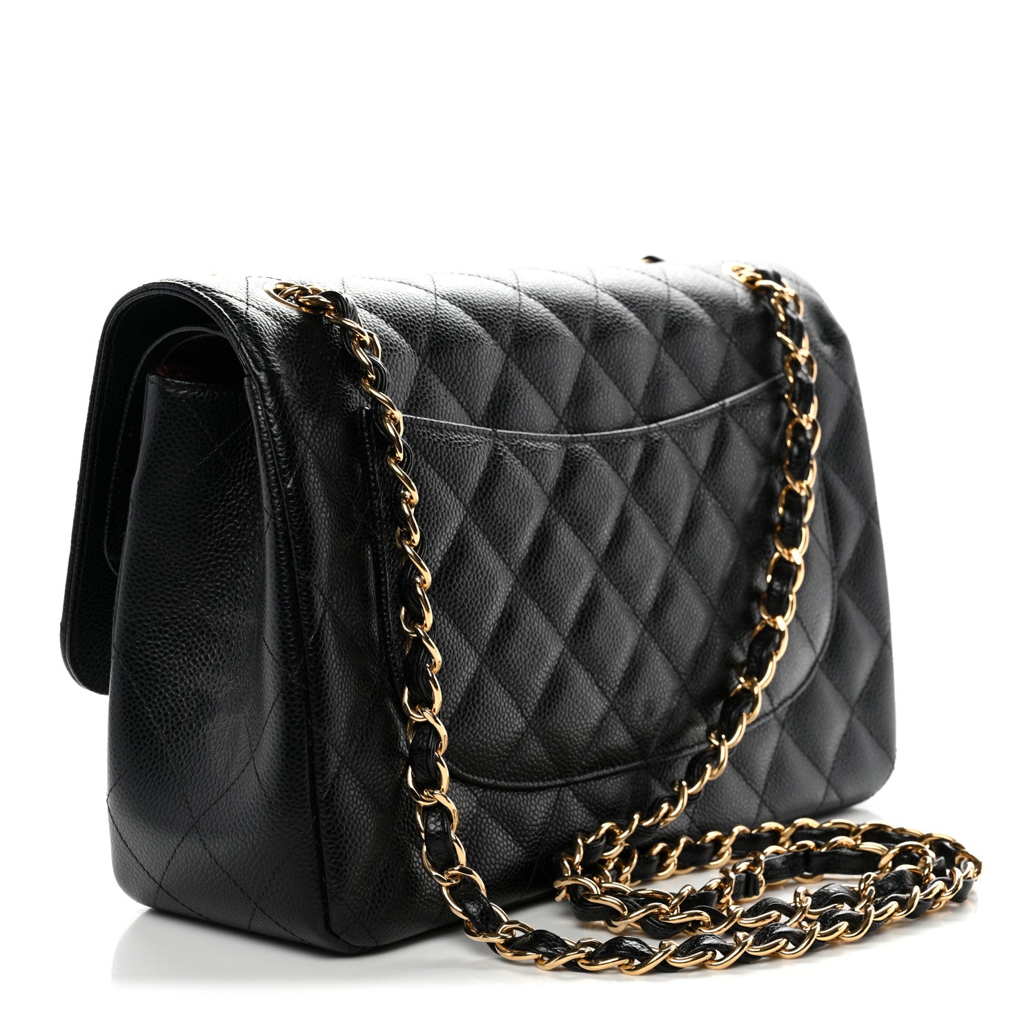 Chanel Caviar Quilted Jumbo Double Flap Black 3 of 11