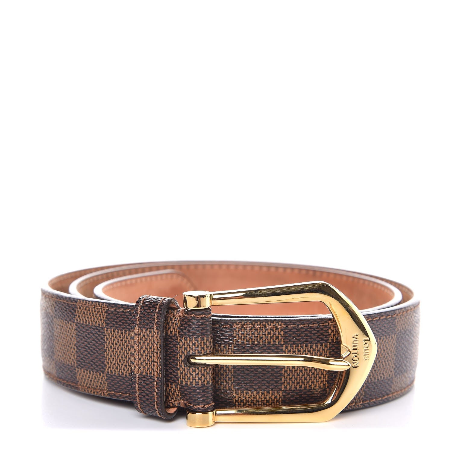 Louis Vuitton Damier Ebene Riveted Belt 90 36 1 of 8