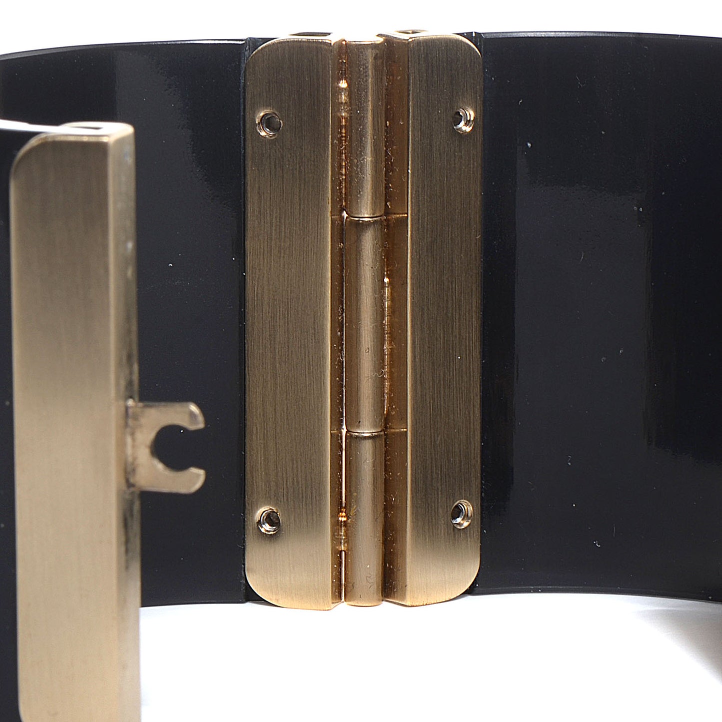 Resin CC Cabochon Cuff Black