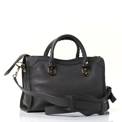 Balenciaga Chevre Gold Metallic Edge Hardware S City Gris Acier 2 of 4