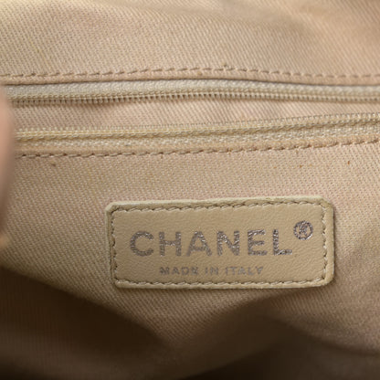 Chanel Lambskin Stitched Expandable Tote Beige 11 of 16