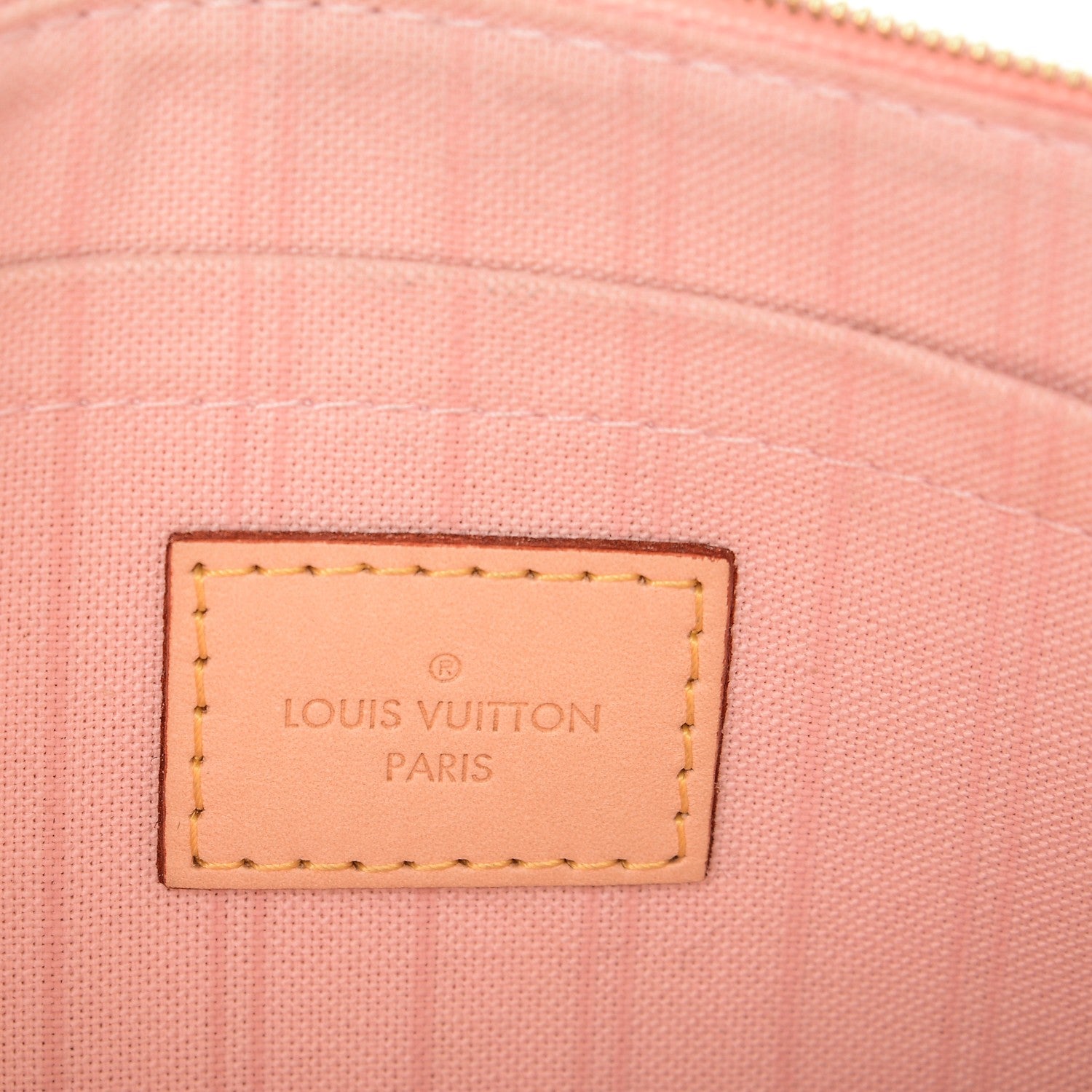 Louis Vuitton Damier Azur Neverfull MM GM Pochette Rose Ballerine 6 of 13