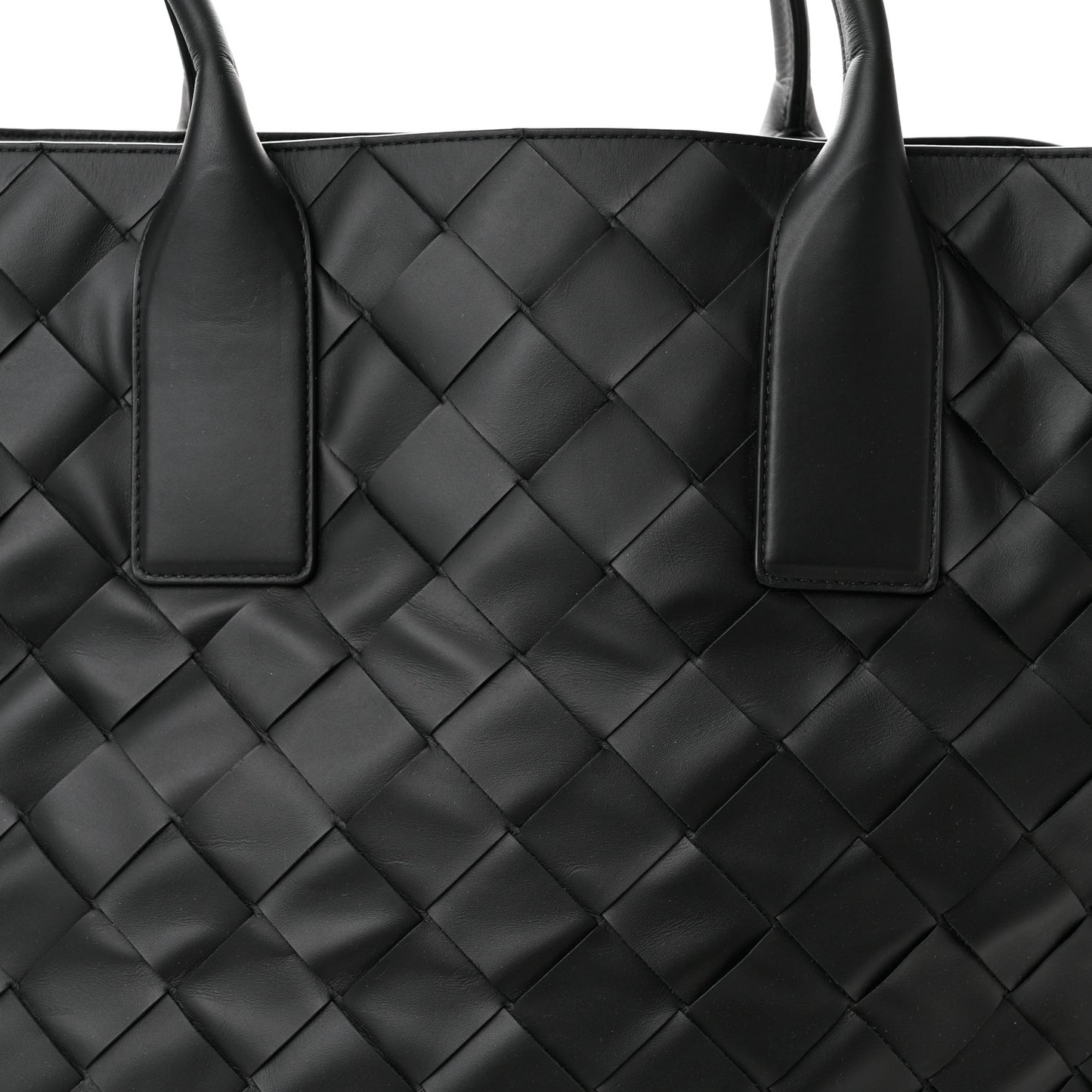 Nappa Intrecciato Shopping Tote Black