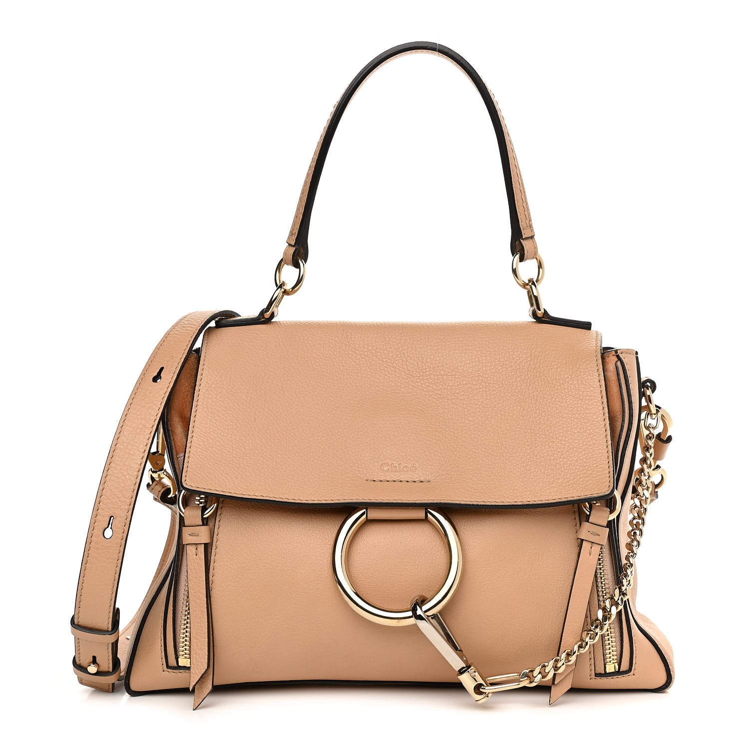 Chloe Calfskin Small Faye Day Shoulder Bag Blush Nude 1 of 13