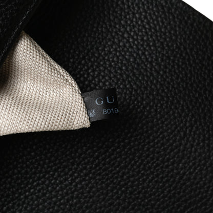 Gucci Pebbled Calfskin Medium Soho Clutch Black 7 of 14