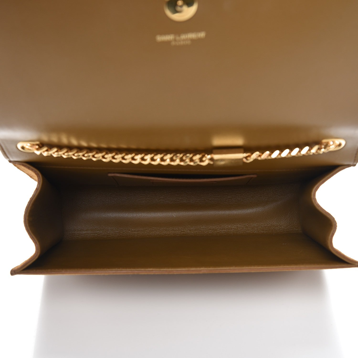 Saint Laurent Suede Medium Classic Monogram Kate Tassel Satchel Light Ochre 7 of 7