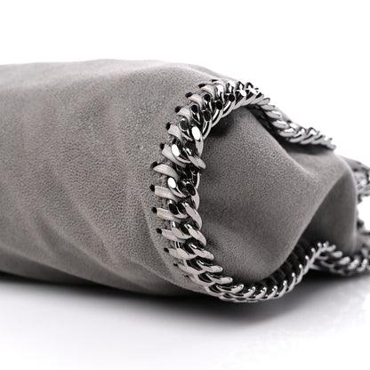 Stella McCartney Shaggy Deer Mini Falabella Fold Over Tote Light Grey 9 of 9
