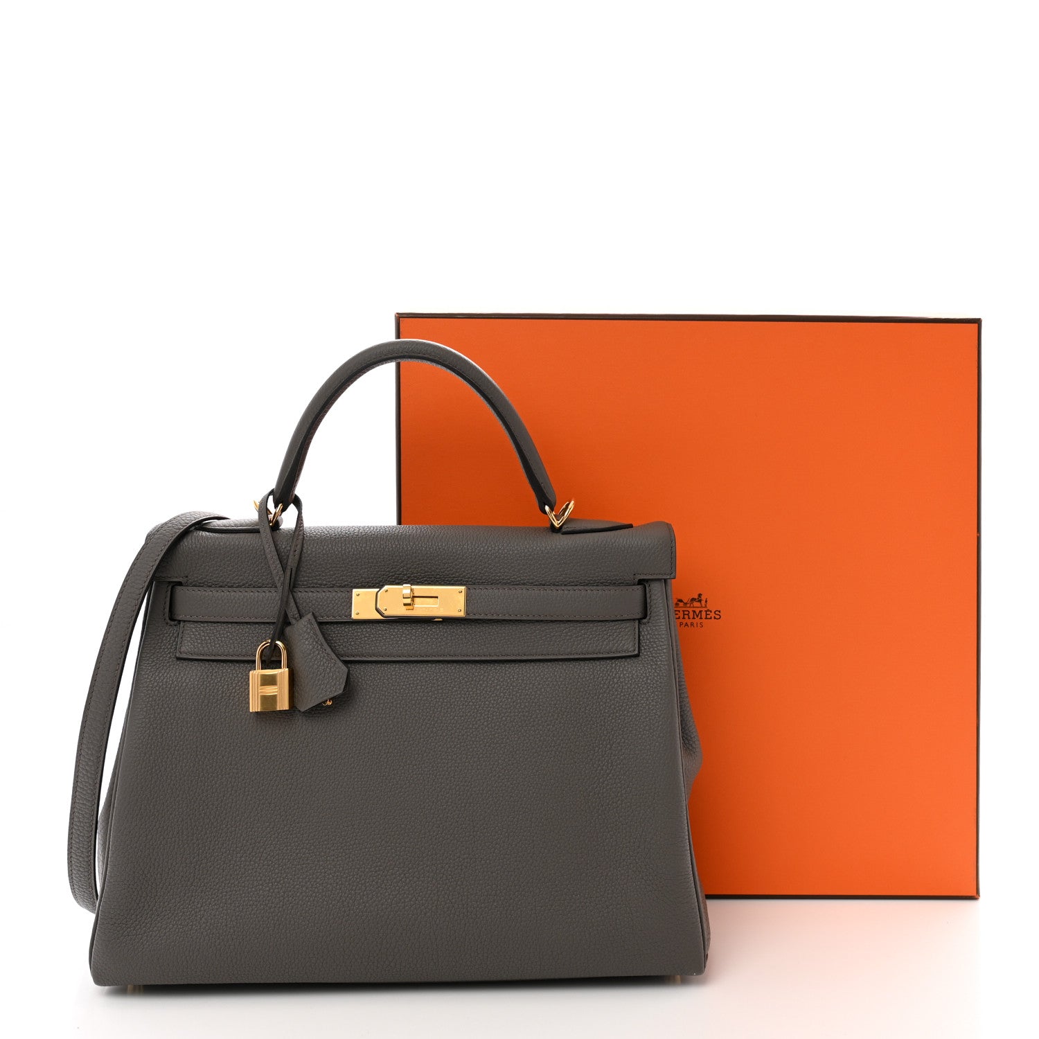 Hermes Togo Kelly Retourne 32 Etain 11 of 11