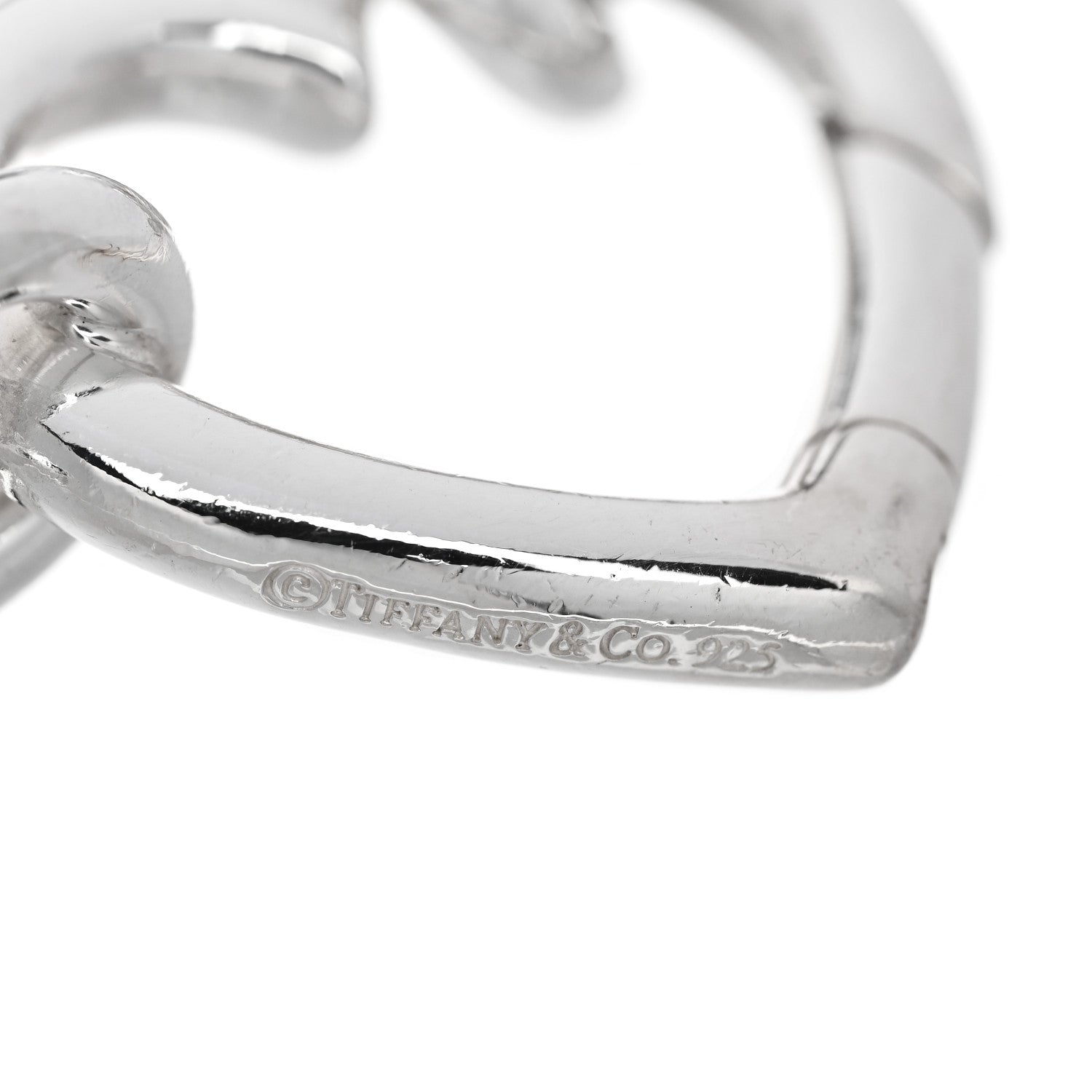Tiffany Sterling Silver Open Heart Clasp Bracelet 3 of 3