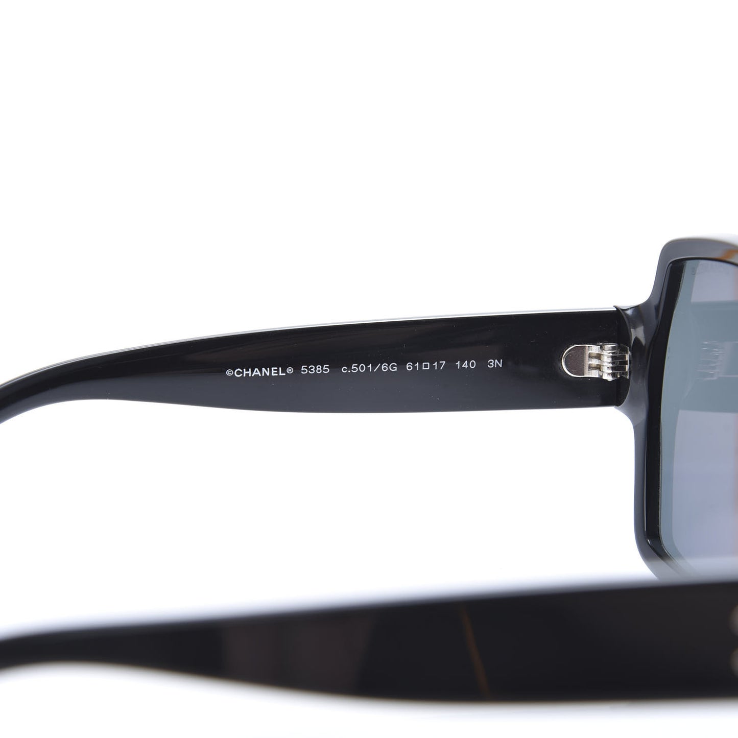 Acetate Square CC Sunglasses 5385 Black