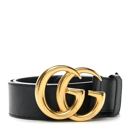Gucci Calfskin Double G 40mm Belt 80 32 Black 1 of 7