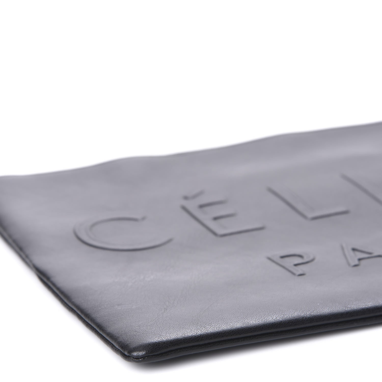 Celine Calfskin Large Made In Clutch Pouch Black 6 of 9