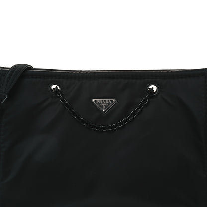 Prada Tessuto Nylon Chain Tote Black 10 of 12