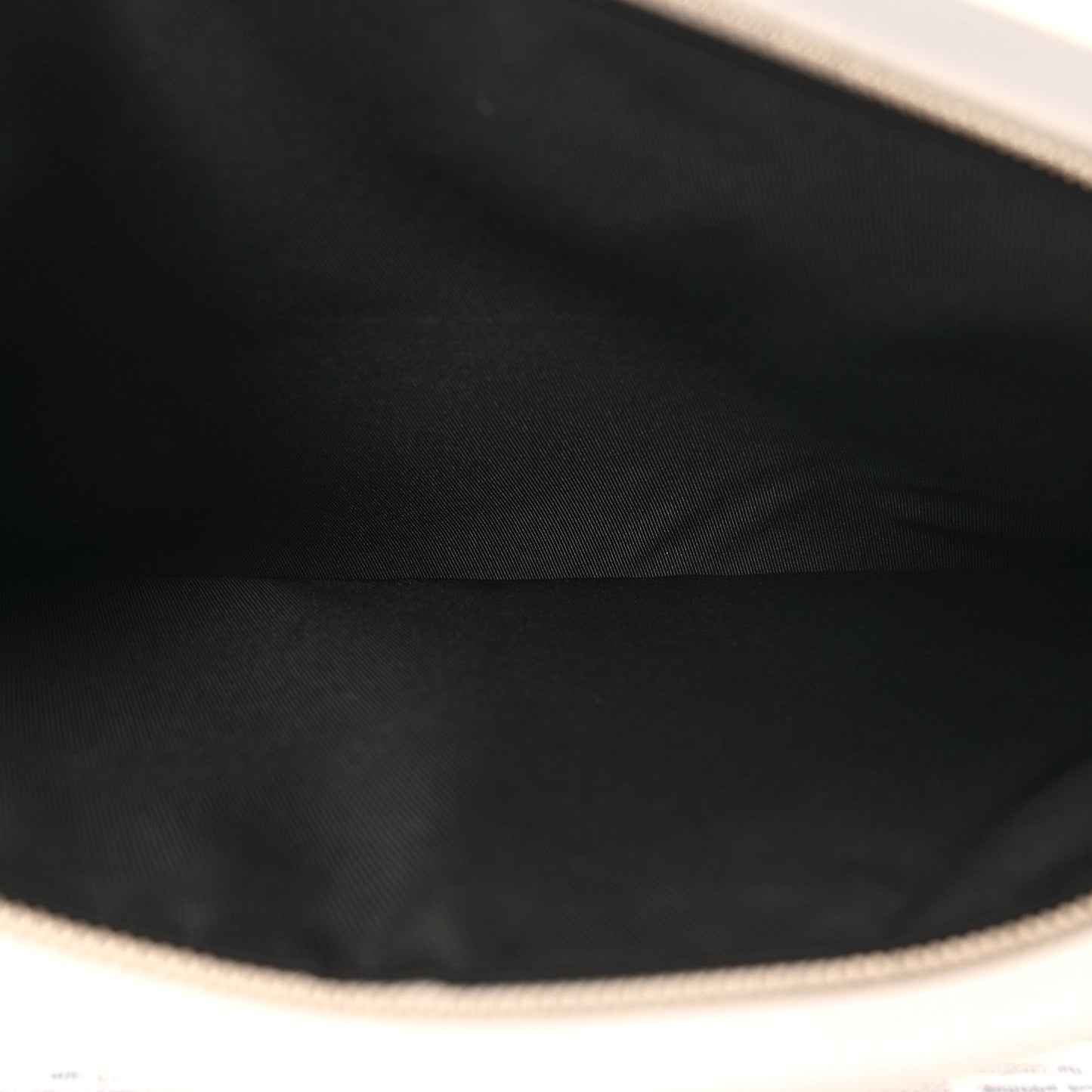 Calfskin Newspaper Print Pouch