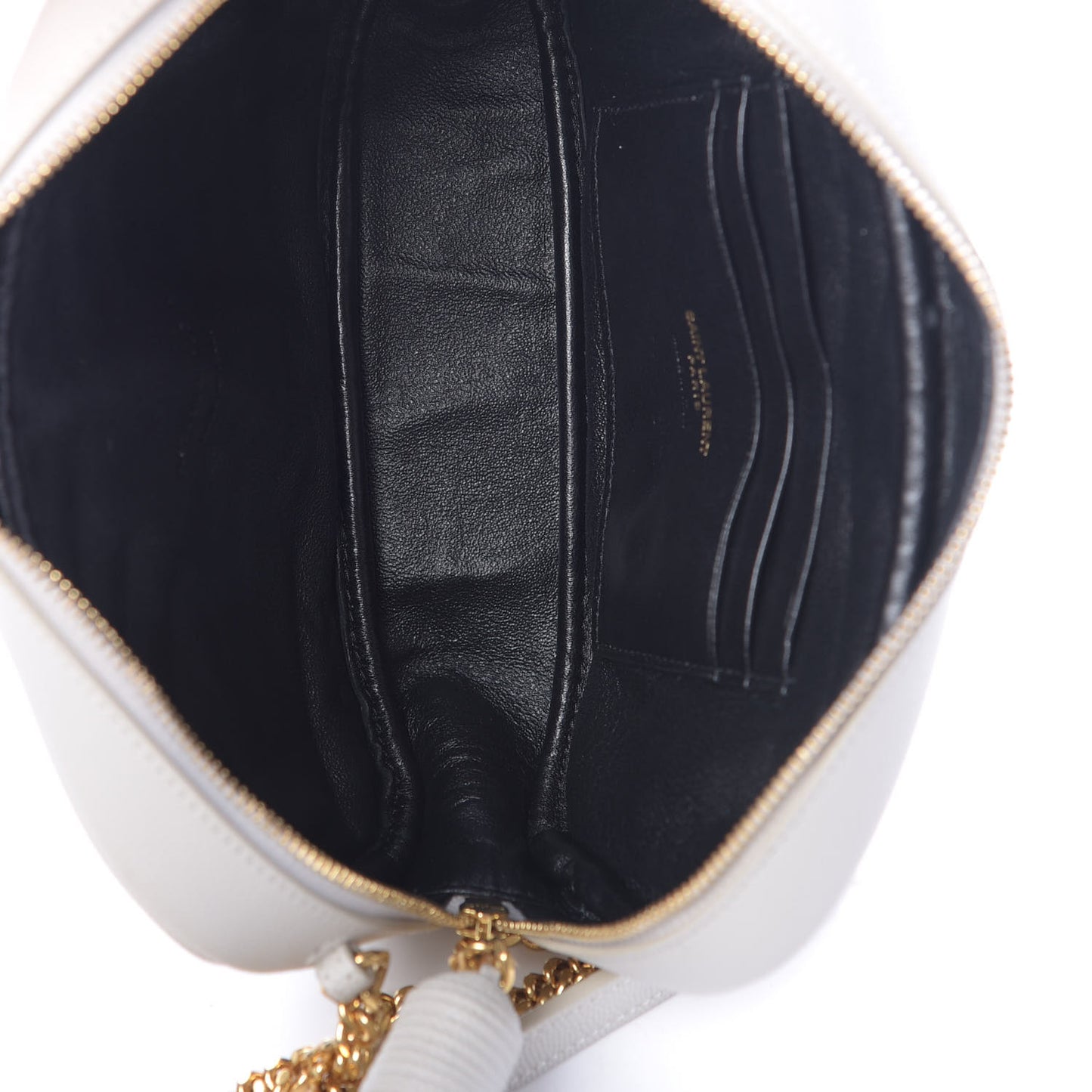 Grain De Poudre Matelasse Monogram Mini Lou Camera Bag Crema Soft