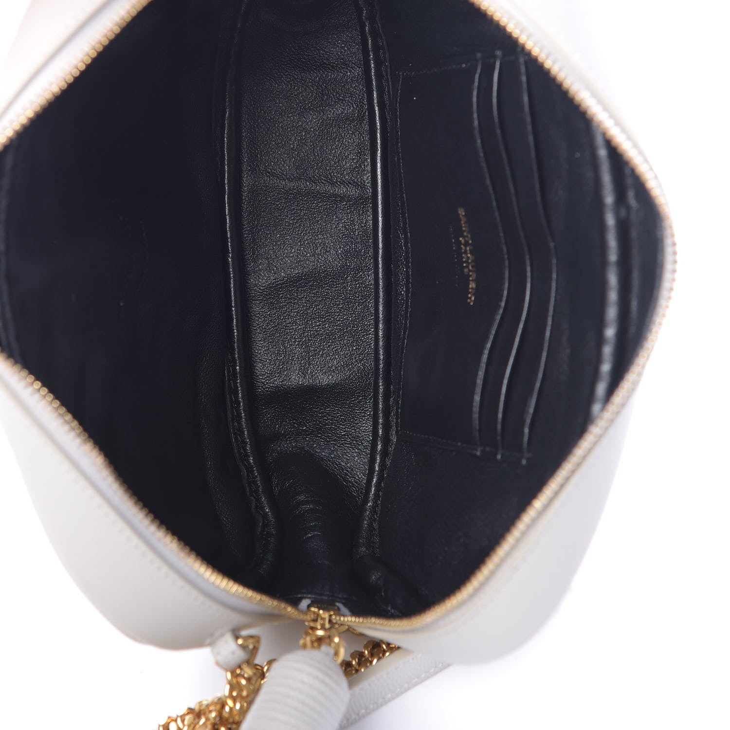 Saint Laurent Grain De Poudre Matelasse Monogram Mini Lou Camera Bag Crema Soft 5 of 11