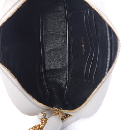 Saint Laurent Grain De Poudre Matelasse Monogram Mini Lou Camera Bag Crema Soft 5 of 11
