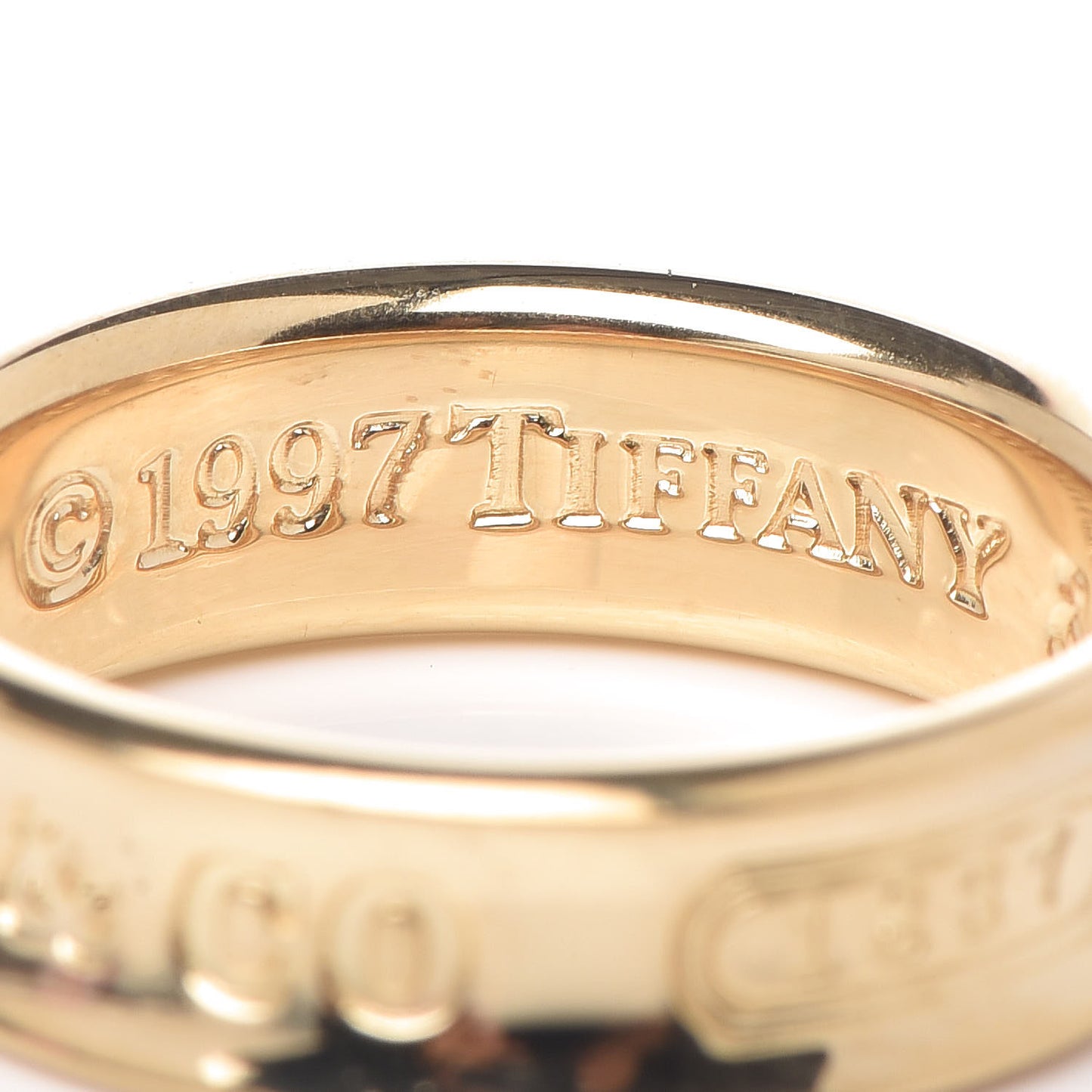 18K Yellow Gold 1837 Band Ring 55 7.25