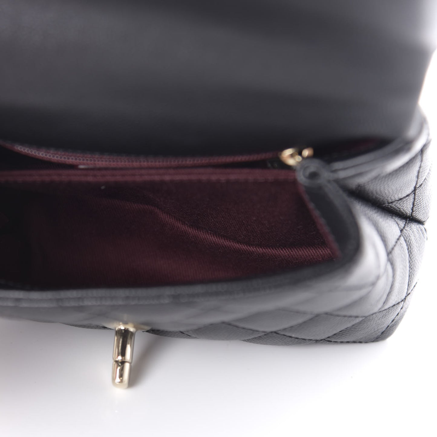 Caviar Quilted Extra Mini Coco Handle Flap Black