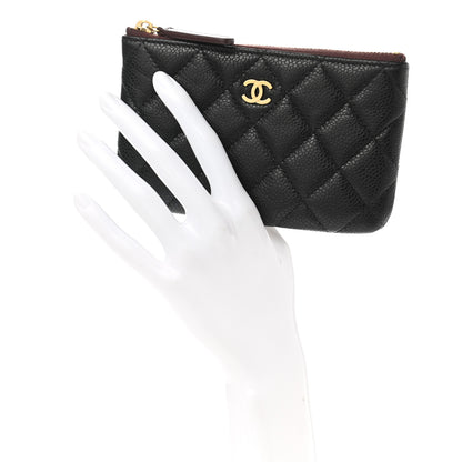 Chanel Caviar Quilted Small Cosmetic Case Black 2 of 7