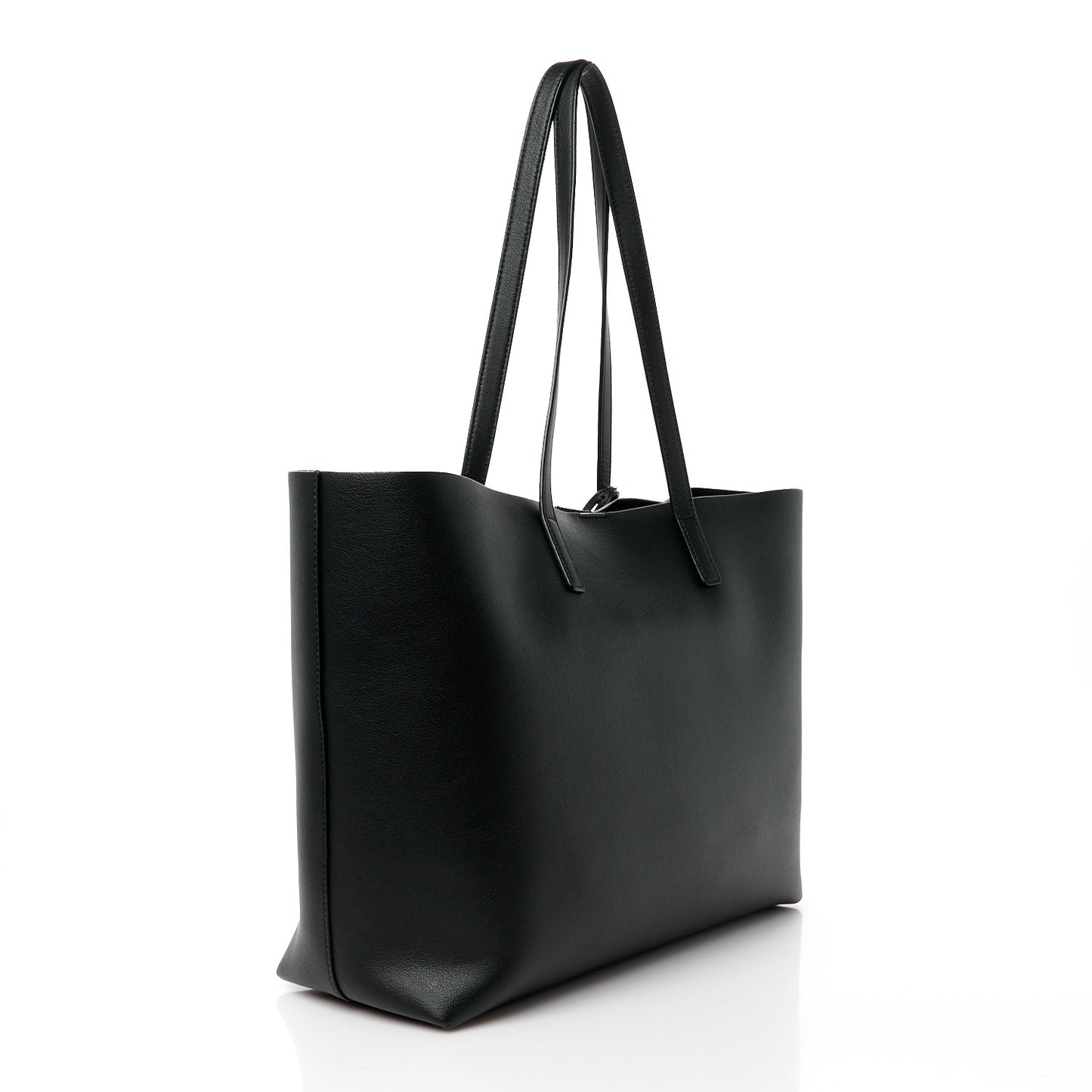 Calfskin Large Shopping Tote Black
