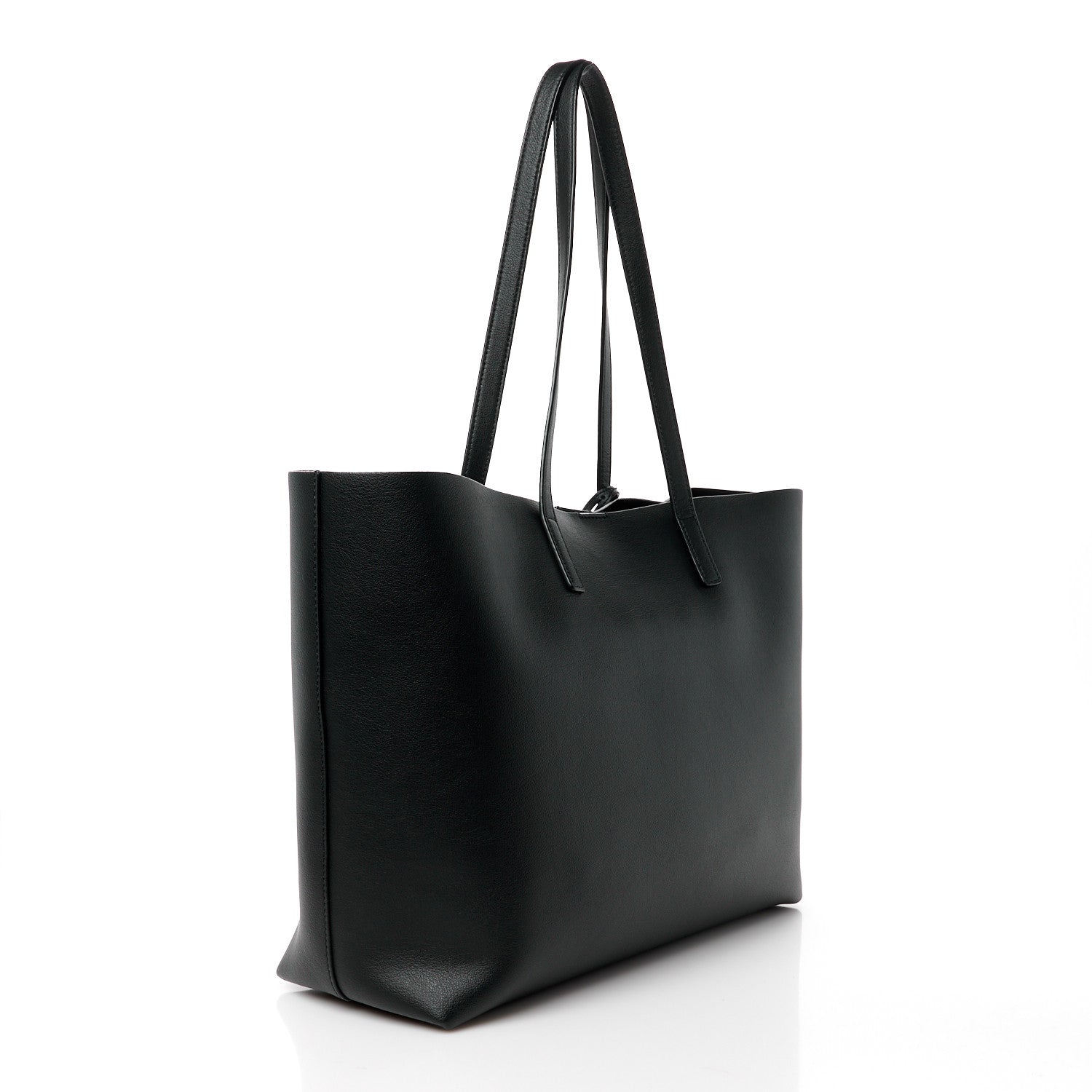 Saint Laurent Calfskin Large Shopping Tote Black 4 of 13