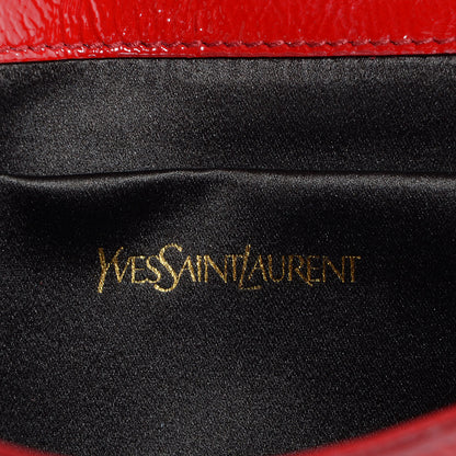 Saint Laurent Patent Monogram Large Belle De Jour Clutch Red 6 of 7