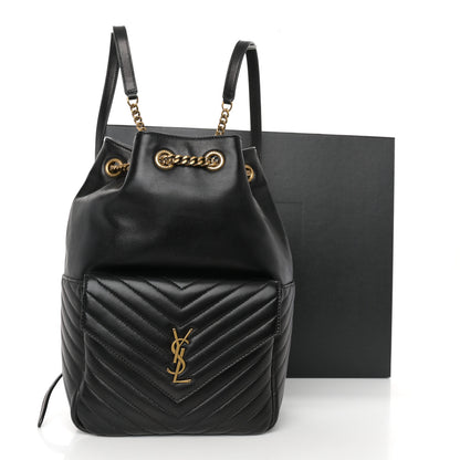 Saint Laurent Lambskin Matelasse Monogram Joe Backpack Black 11 of 11
