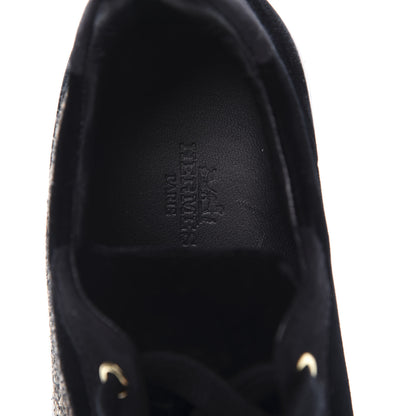 Hermes Velvet Womens Wing Sneakers 37 Black 7 of 10