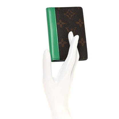 Louis Vuitton Monogram Macassar Pocket Organizer NM Borneo Green 2 of 7