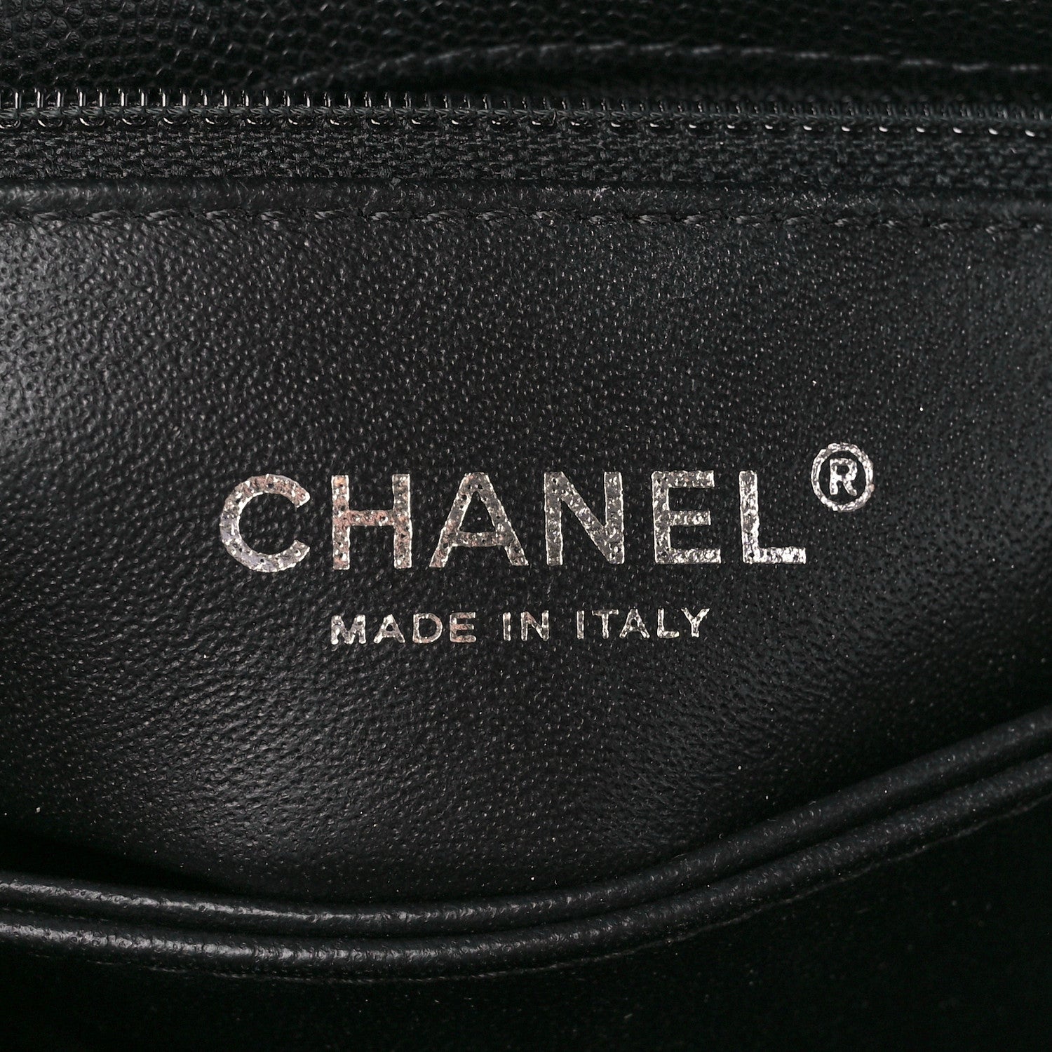 Chanel Caviar Lizard Embossed Quilted Mini Coco Handle Flap Black 6 of 12