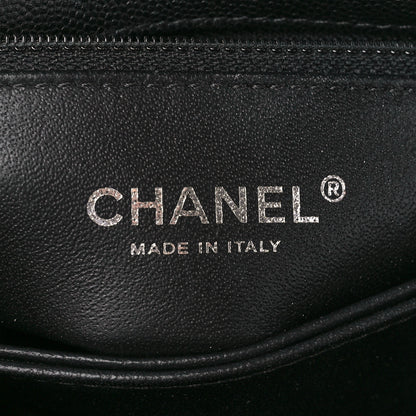 Chanel Caviar Lizard Embossed Quilted Mini Coco Handle Flap Black 6 of 12