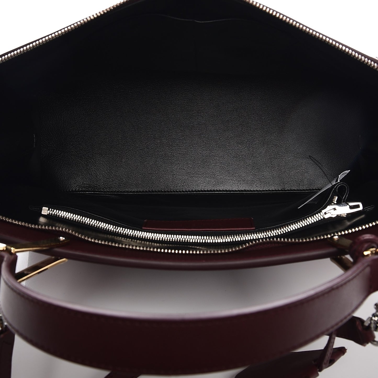 Calfskin Le Dix Zip Cartable Aubergine