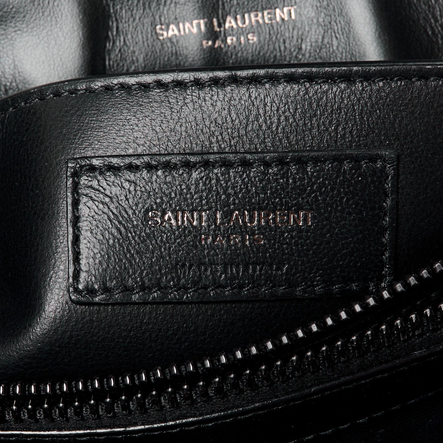 Saint Laurent Calfskin Y Quilted Monogram Monochrome Small Loulou Chain Satchel Black 6 of 12