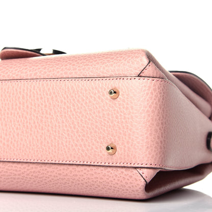 Gucci Dollar Calfskin Interlocking G Top Handle Shoulder Bag Soft Pink 9 of 9