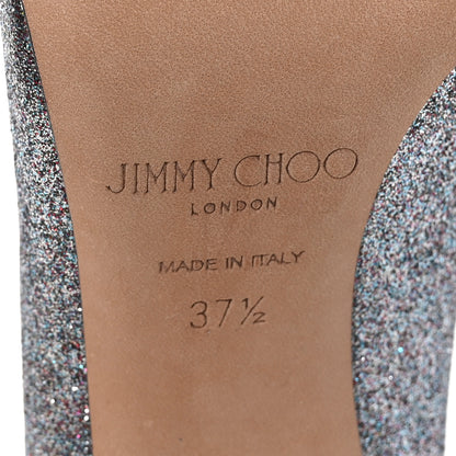 Jimmy Choo JIMMY CHOO Glitter Fabric Love 100 Pumps 37.5 Multicolor 7 of 8