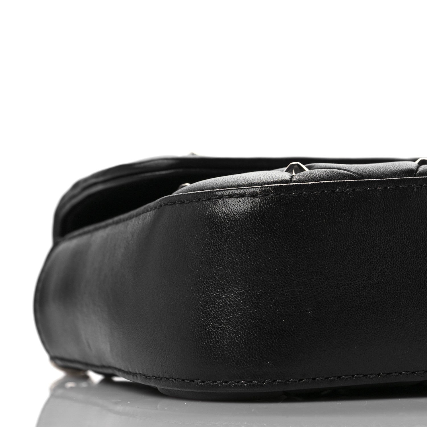 Miu Miu Pattina Nappa Crystal Studded Flap Bag Black 8 of 11