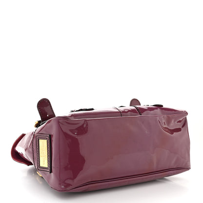 Valentino Garavani Patent Large Histoire Purple 4 of 15