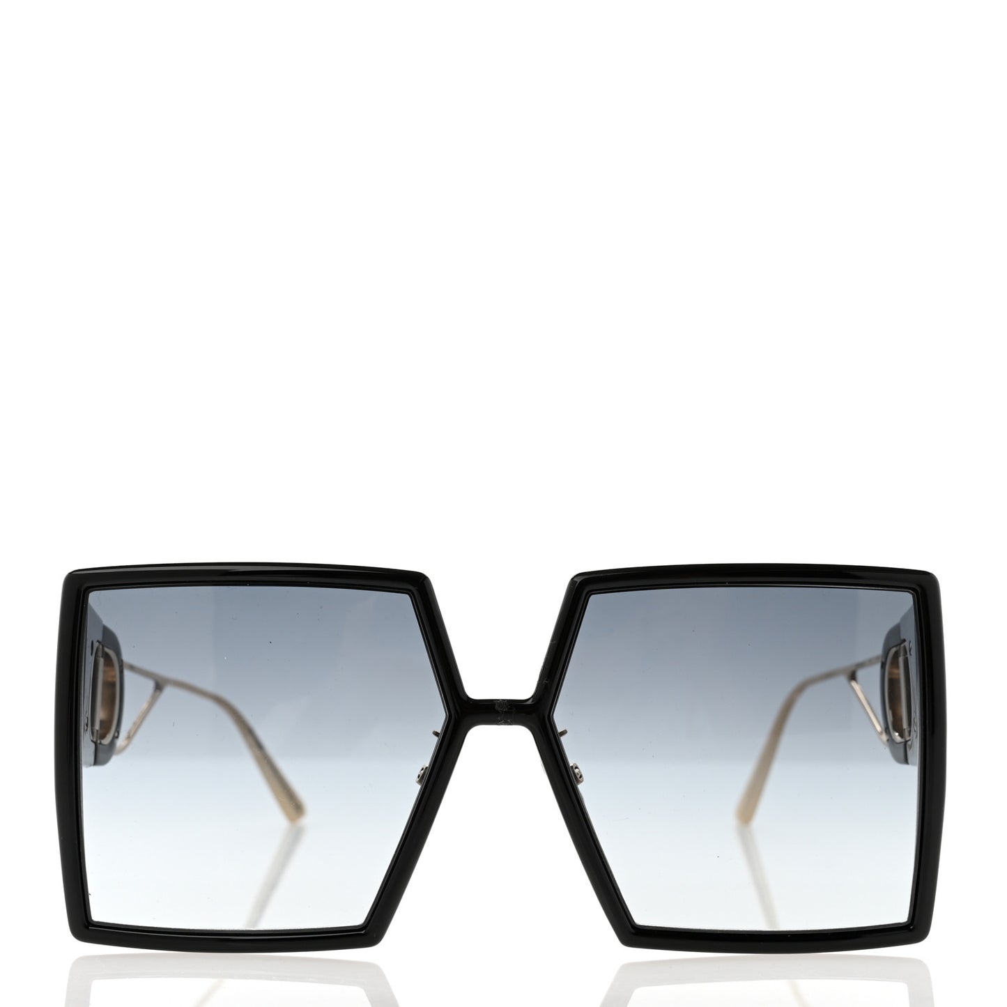 Square 30 Montaigne Sunglasses Black