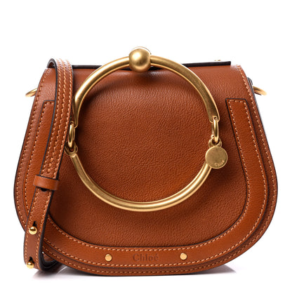 Chloe Calfskin Suede Small Nile Bracelet Bag Caramel 1 of 9