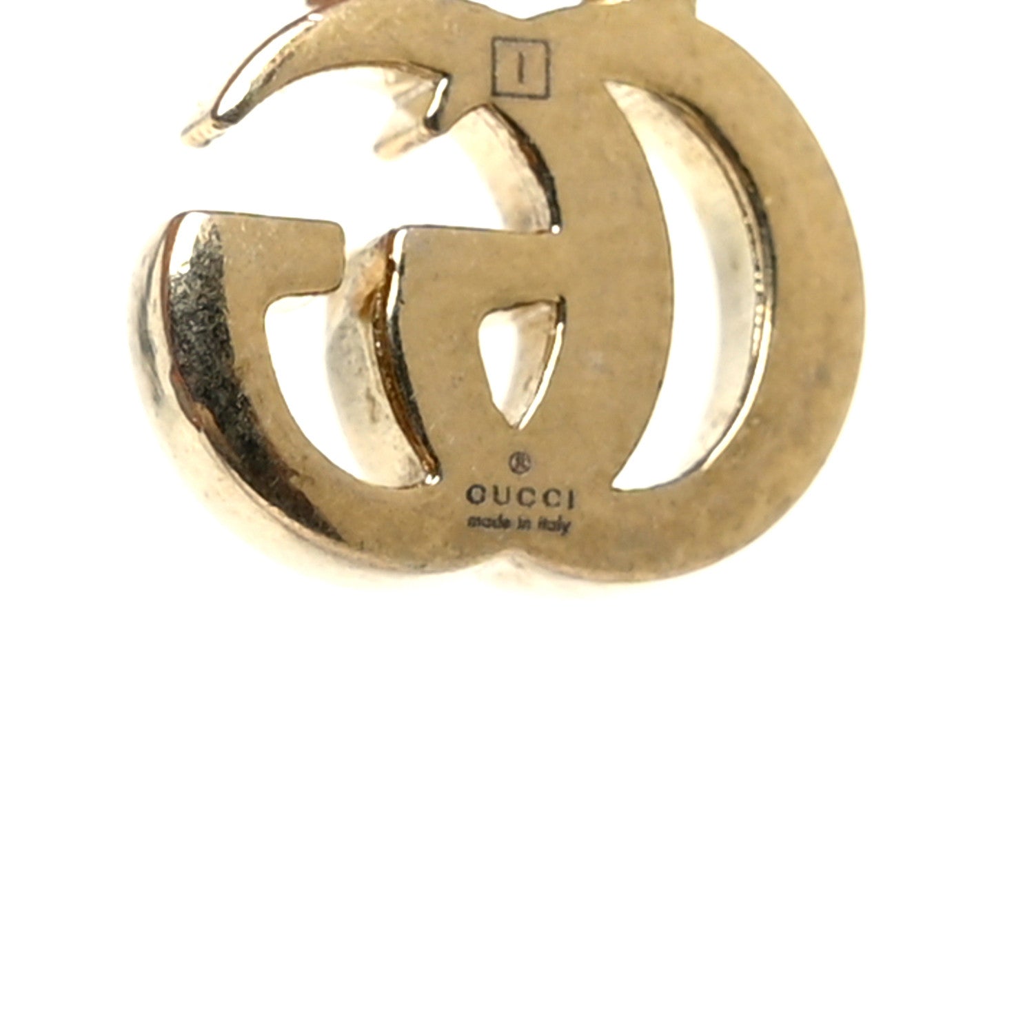 Gucci Metal Pearl Double G Chain Drop Earrings Gold 3 of 5