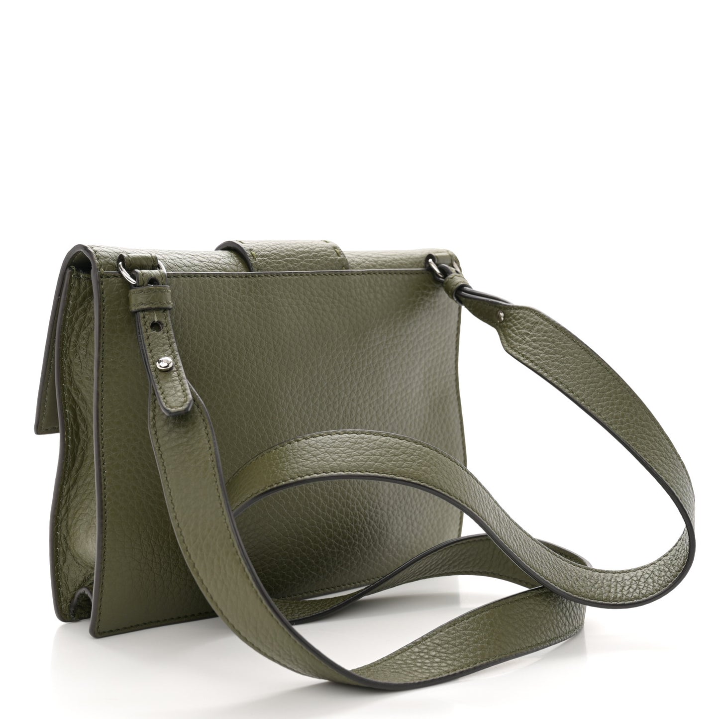 Cuoio Romano Selleria Medium Flat Baguette Oliva