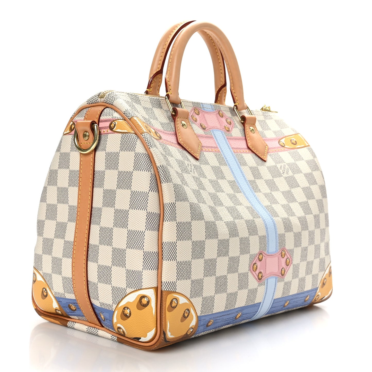 Damier Azur Summer Trunks Speedy Bandouliere 30