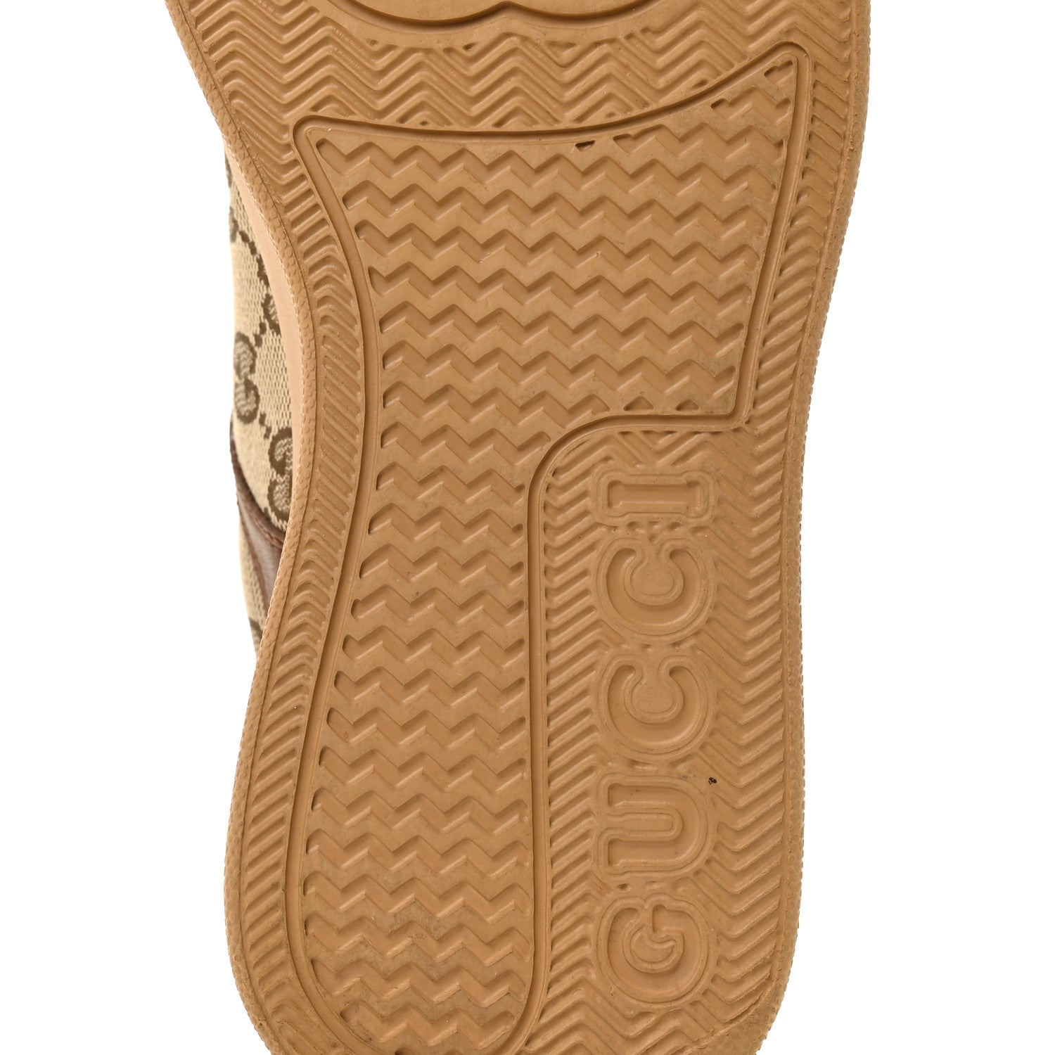 Gucci Calfskin GG Monogram Womens Platform 55mm Sneakers 38.5 Hezelnut Beige Ebony Mystic White 8 of 10