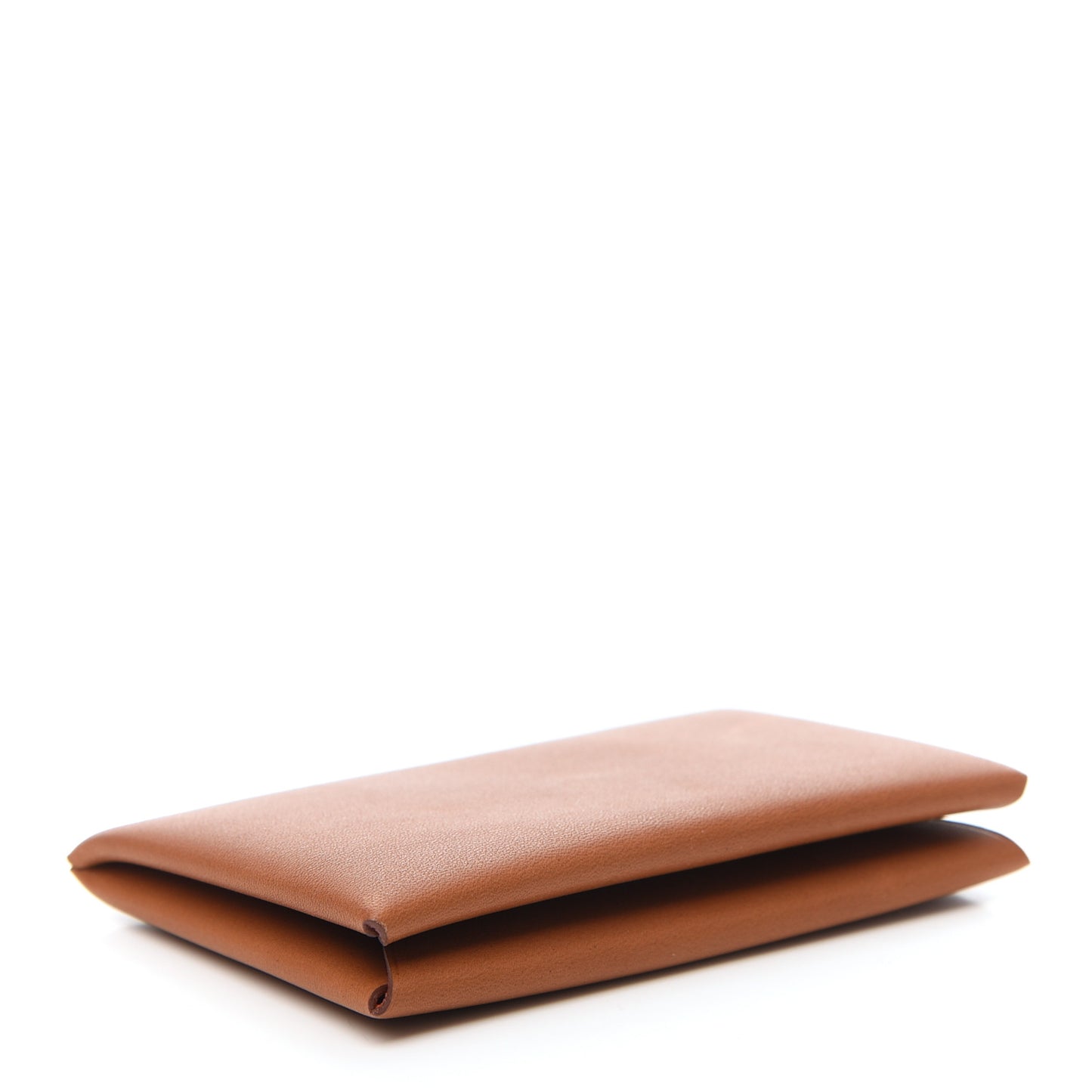 Barenia Verso Calvi Card Case Fauve Orange Poppy