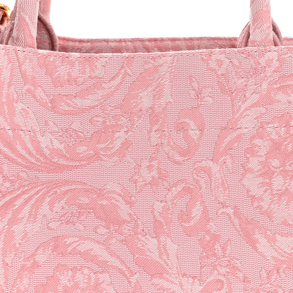 Versace Jacquard Barocco Print Medium Athena Tote Pink 8 of 10