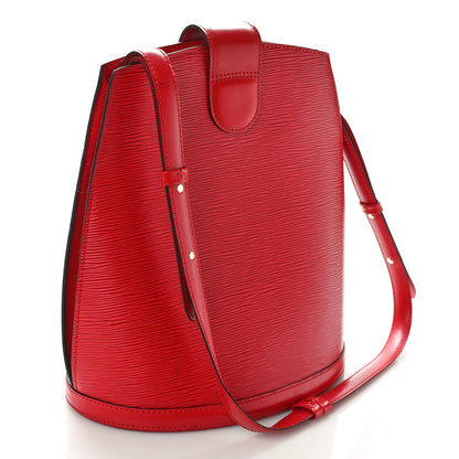 Louis Vuitton Epi Cluny Castillan Red 3 of 12