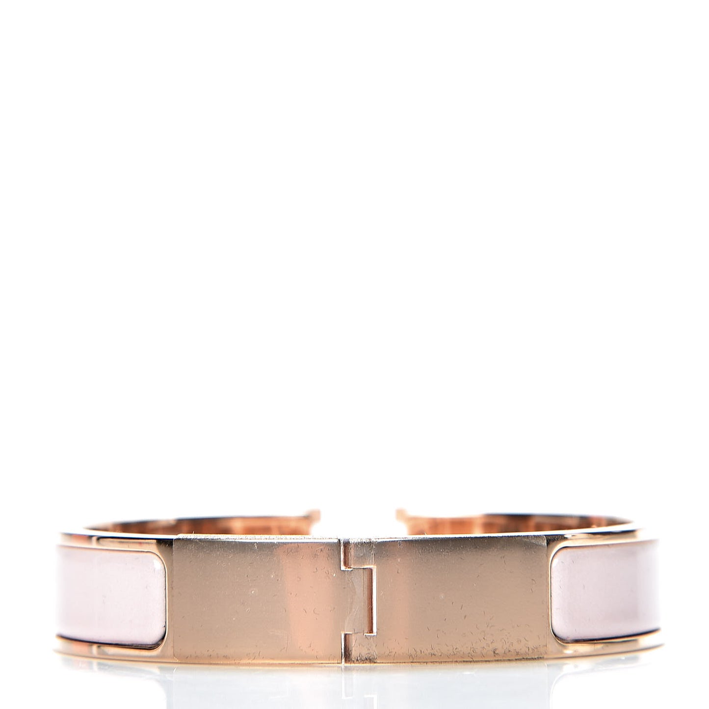 Enamel Narrow Clic Clac H Bracelet PM Rose Candeur